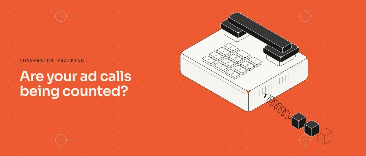 Isometric desk telephone with a black handset and a coiled cord running into lead blocks, the last one dashed for a call that never gets counted